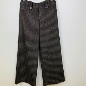 Express Editor Wool Blend Wide Leg Lined, Sz 4